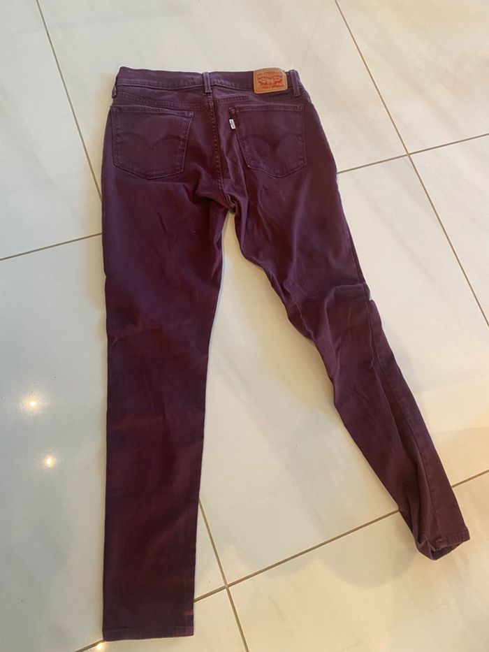 Jeans Lévis super skinny bordeaux L30W30 - photo numéro 5