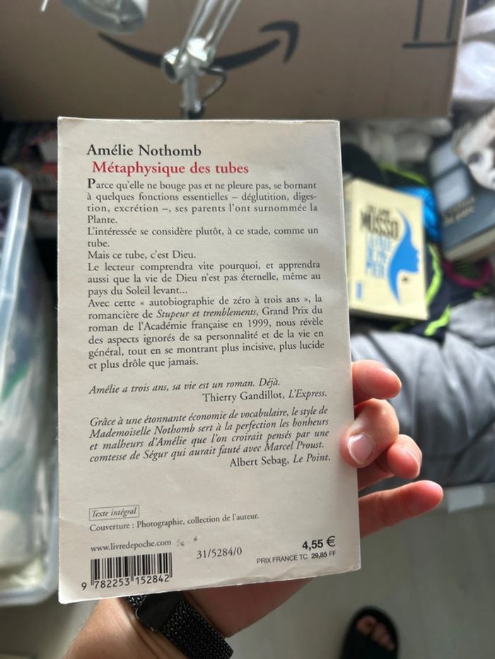 Livre métaphysique des tubes, Amélie Nothomb - photo numéro 2