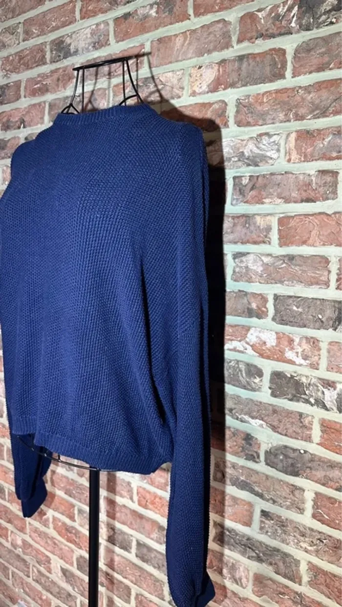 Pull bleu manches bouffantes Jennyfer Taille S / 36 - photo numéro 5