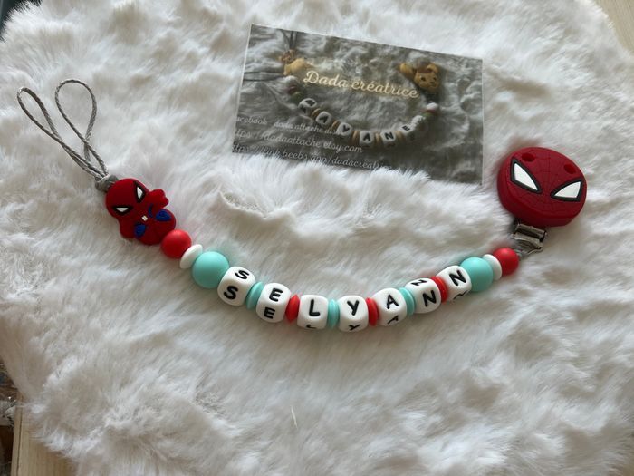 Attache tétine personnalisé Spiderman
