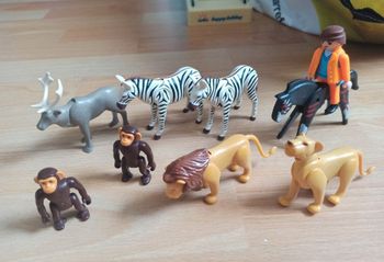 Playmobil animaux + cavalier