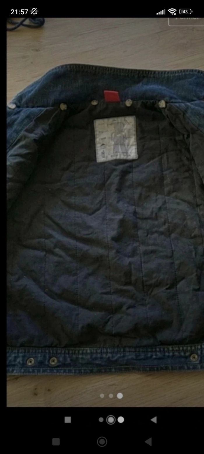 Veste jean fille double 8 ans - photo numéro 2