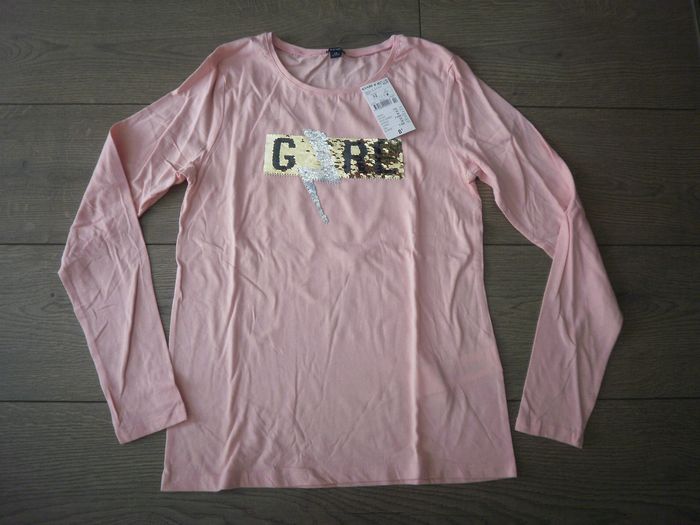 T-shirt ML à sequins Fille 12 ans - NEUF