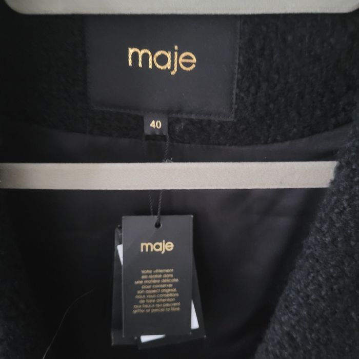 Manteau Maje taille 40 noire - photo numéro 3