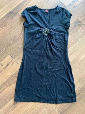 Robe coton noir, 36/38, Blancheporte, TBE 