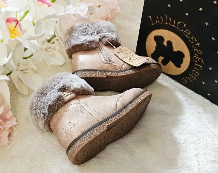 Bottes Bottines Zip Fourrure Extérieur Lulu Castagnette T22 - photo numéro 2