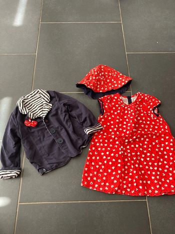 Ensemble robe et veste Jean Bourget 18 mois
