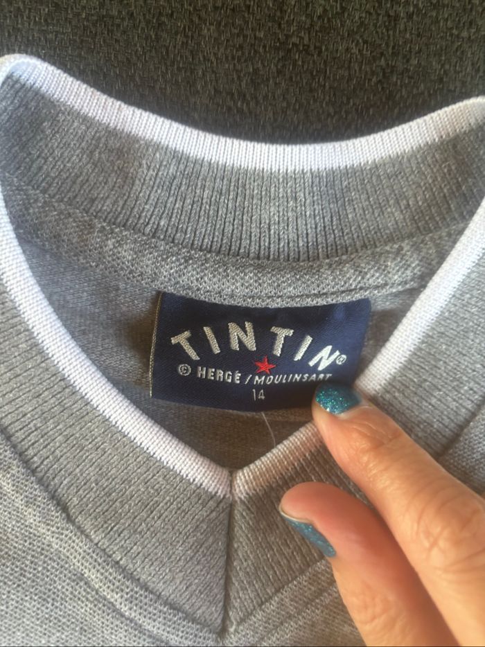 Tee shirt garçon Tintin 14 ans - photo numéro 3