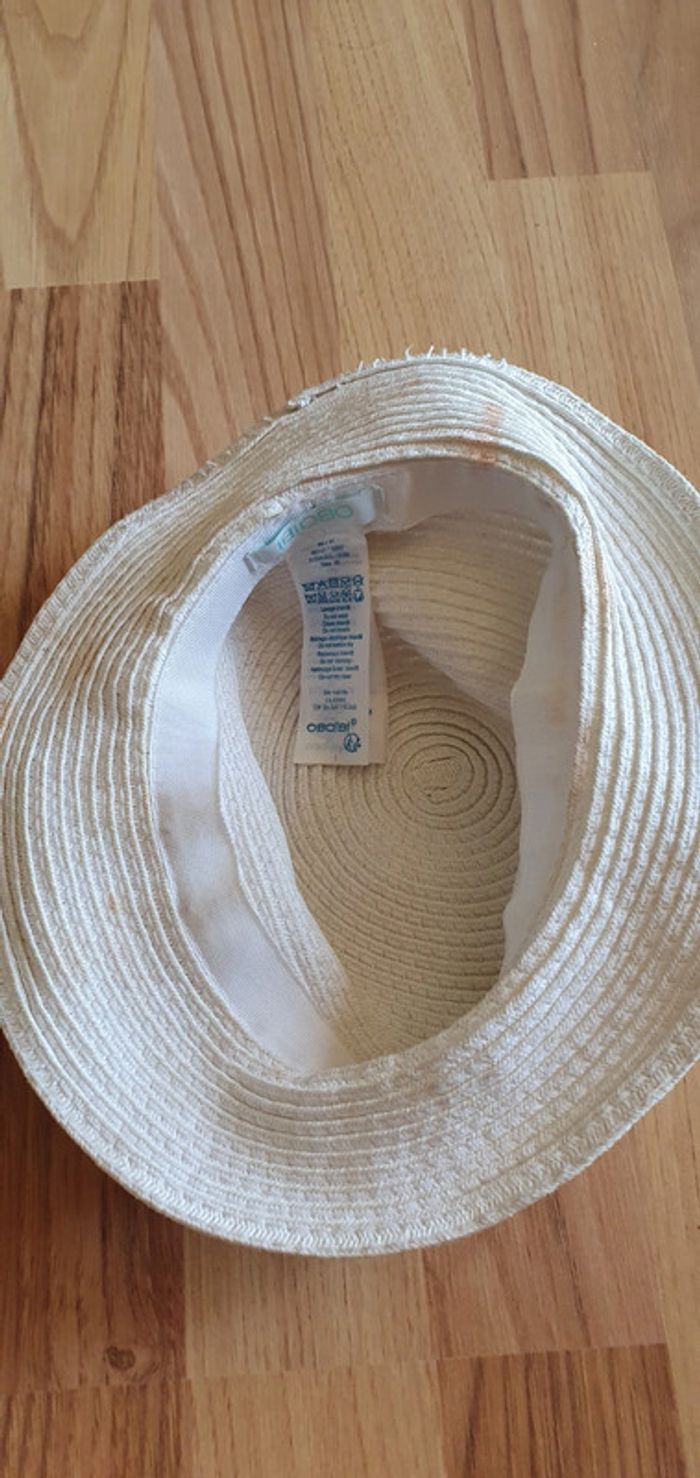 chapeau d ete blanc obaibi 45 cm - photo numéro 3