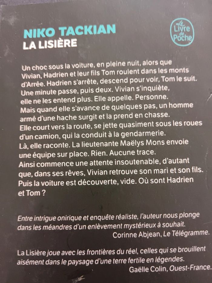 Livre Niko tackian la lisière - photo numéro 2