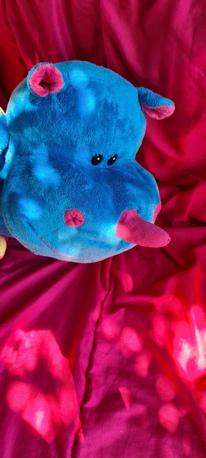 Hippopotame Géant ! bleu multicolore Logitoys - photo numéro 6