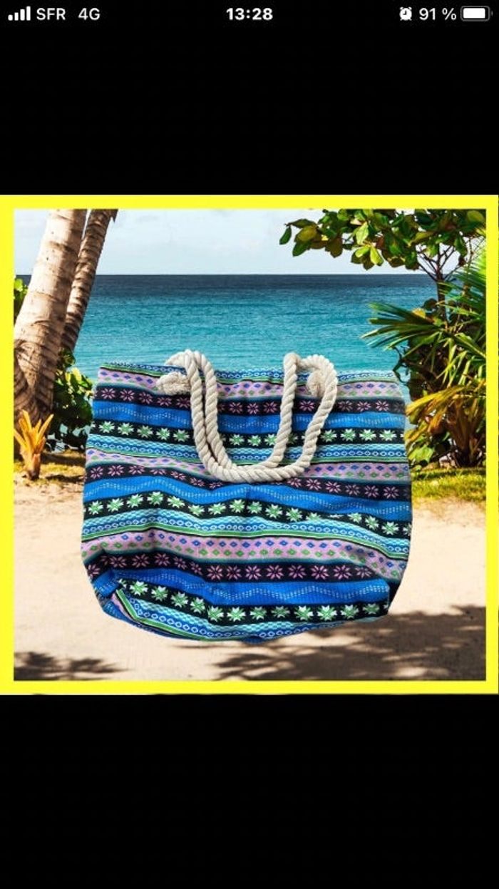 Sac à main de plage