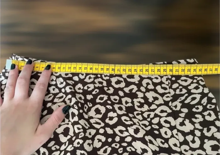 Jupe longue à motif taille haute avec fente - photo numéro 7