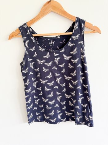 Débardeur violet à motifs papillon LH La halle taille 36 S