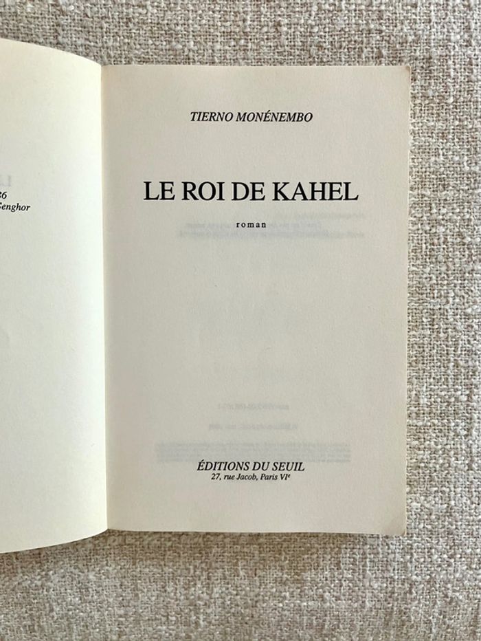 Livre de Tierno Monenembo Le Roi de Kahel - photo numéro 3