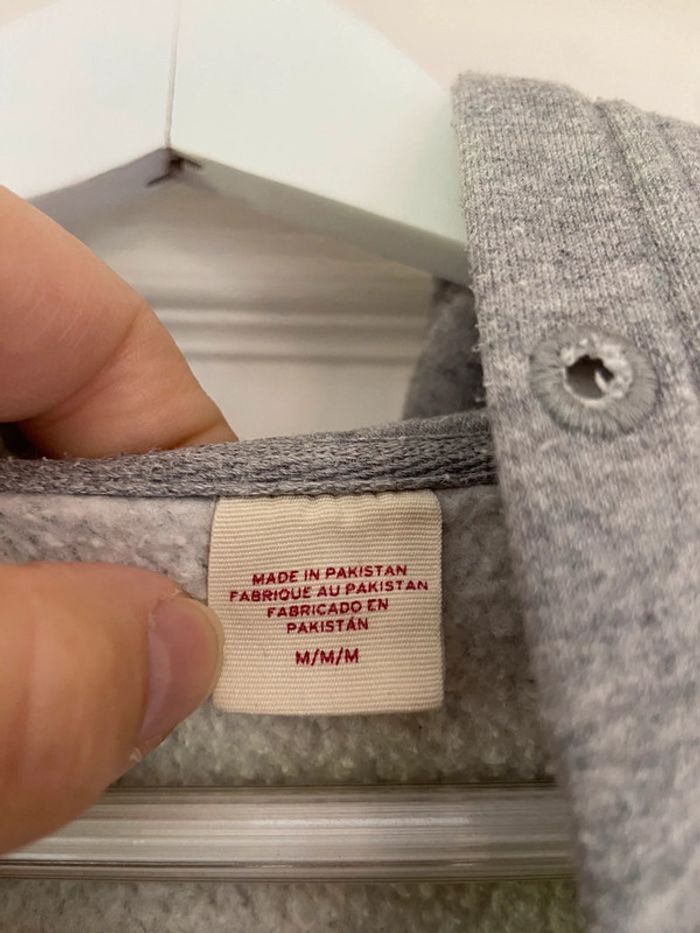 Sweat à capuche gris Levi’s homme taille M - photo numéro 6