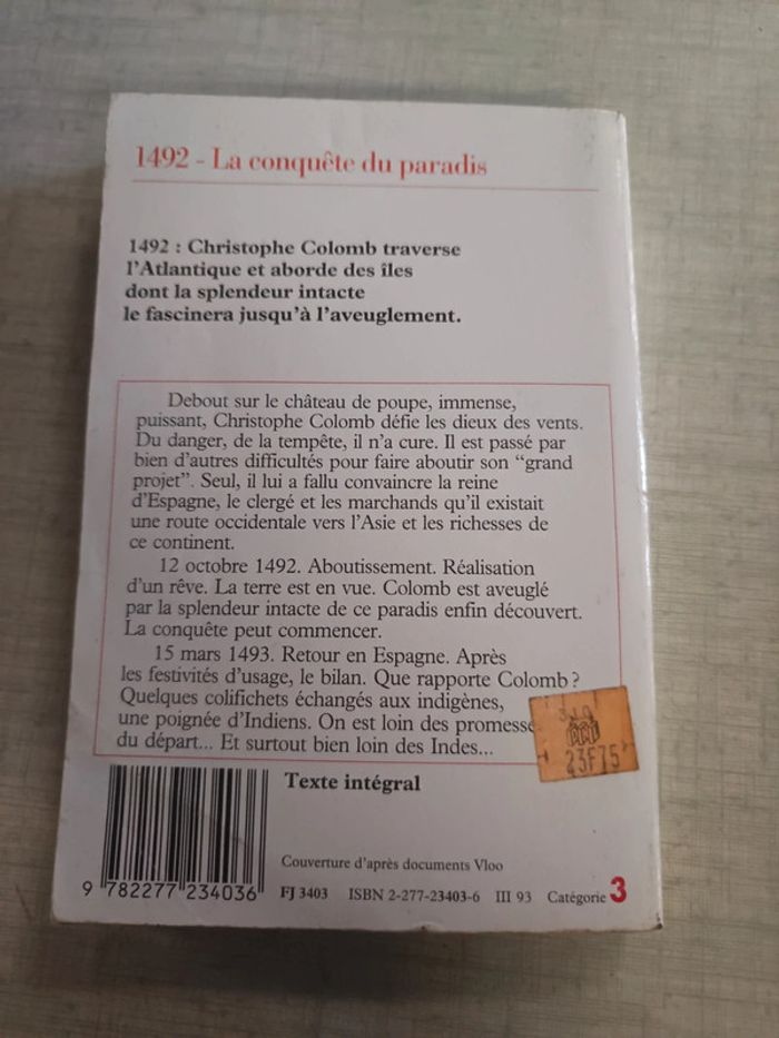 Livre 1492 la conquête du paradis - photo numéro 2