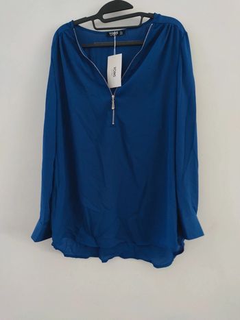 Blouse bleu électrique yoins taille xl neuf