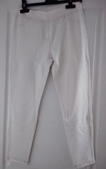 Pantacourt legging blanc