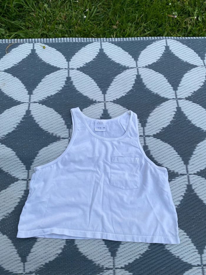 Top blanc Zara 11-12 ans - photo numéro 2