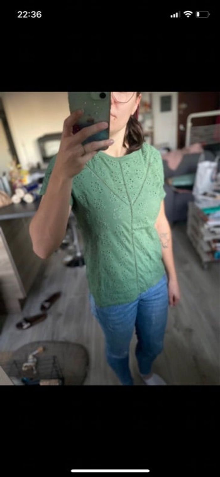 Tee shirt vert