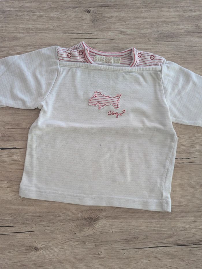 Lot de 3 t shirt manches longues 12 mois - photo numéro 7