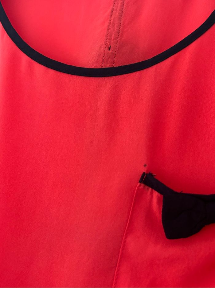 Blouse manches courtes rouge - photo numéro 3