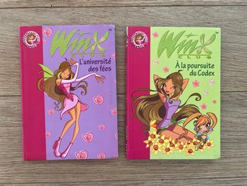 Vend lot de 2 livres bibliothèque rose winx bon état