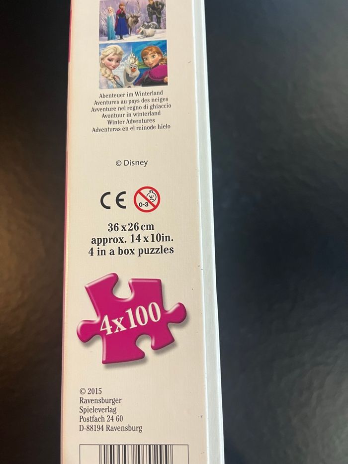 Lot de 4 puzzles La Reine des Neiges – 4 x 100 pièces - photo numéro 8