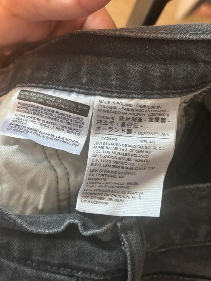🖤 Jean Levi’s 511 Slim Fit Noir Délavé | Taille 32x34 - photo numéro 6
