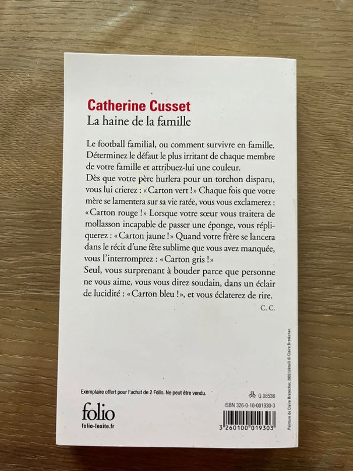 Livre la haine de la famille - photo numéro 2
