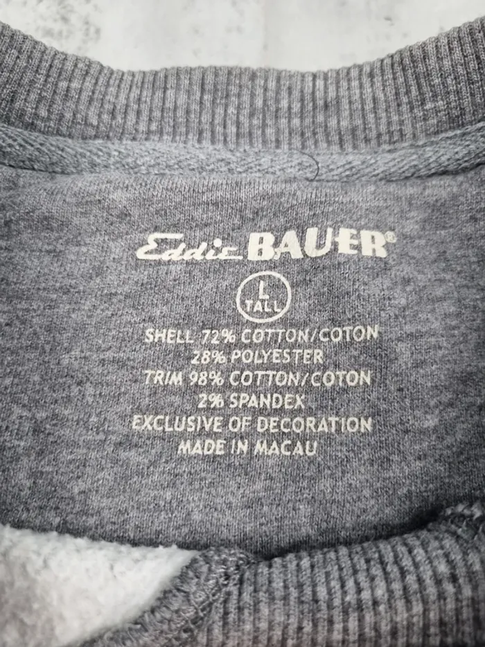 Sweat Eddie Bauer gris – Taille L Homme - photo numéro 5