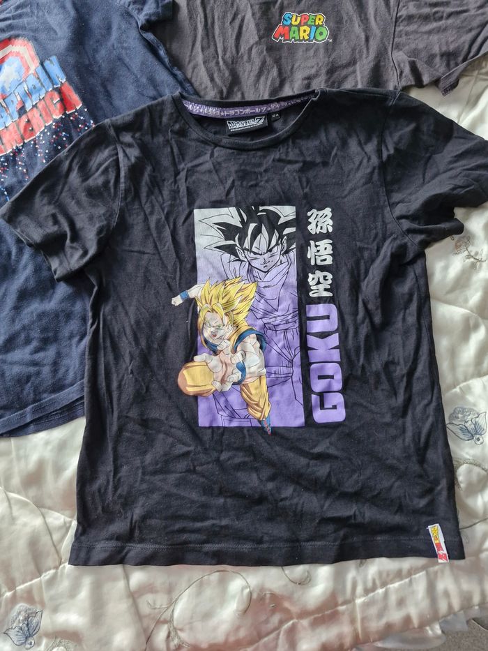 Super lot de 3 t-shirts DragonballZ/Marvel/Mario - photo numéro 2