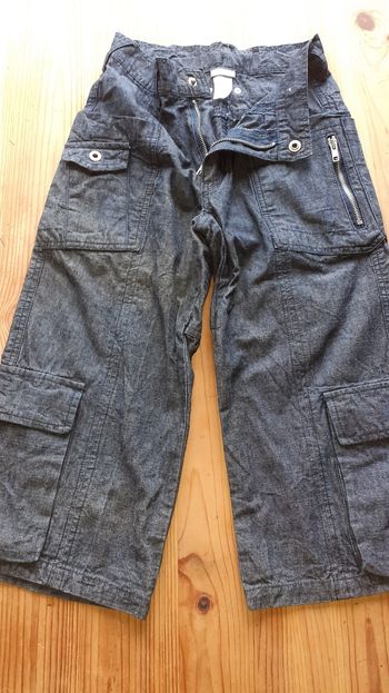 Pantalon court denim