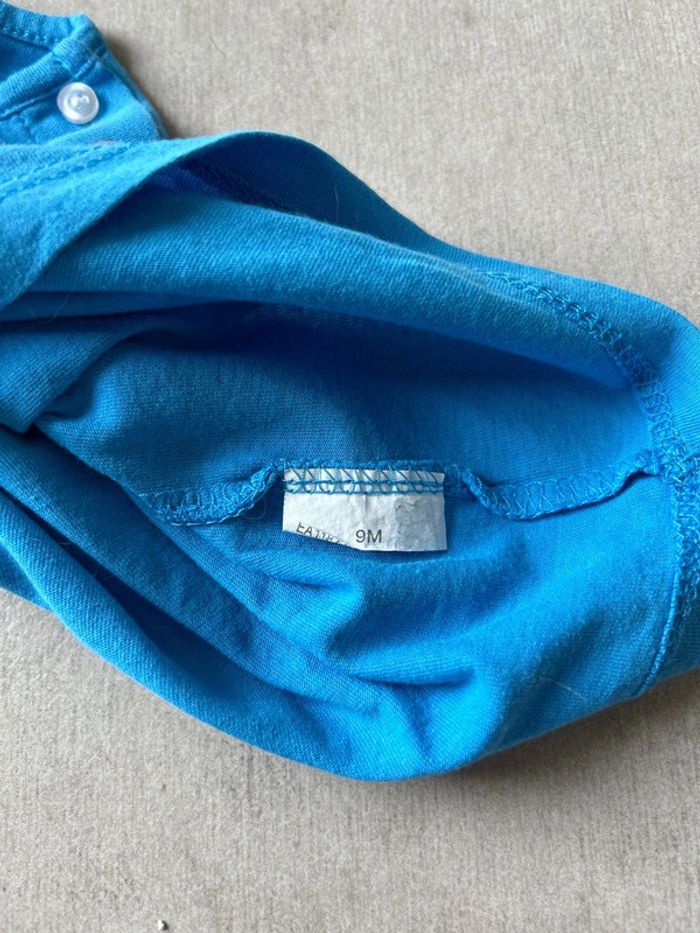 T shirt bleu bébé 9 mois - photo numéro 2