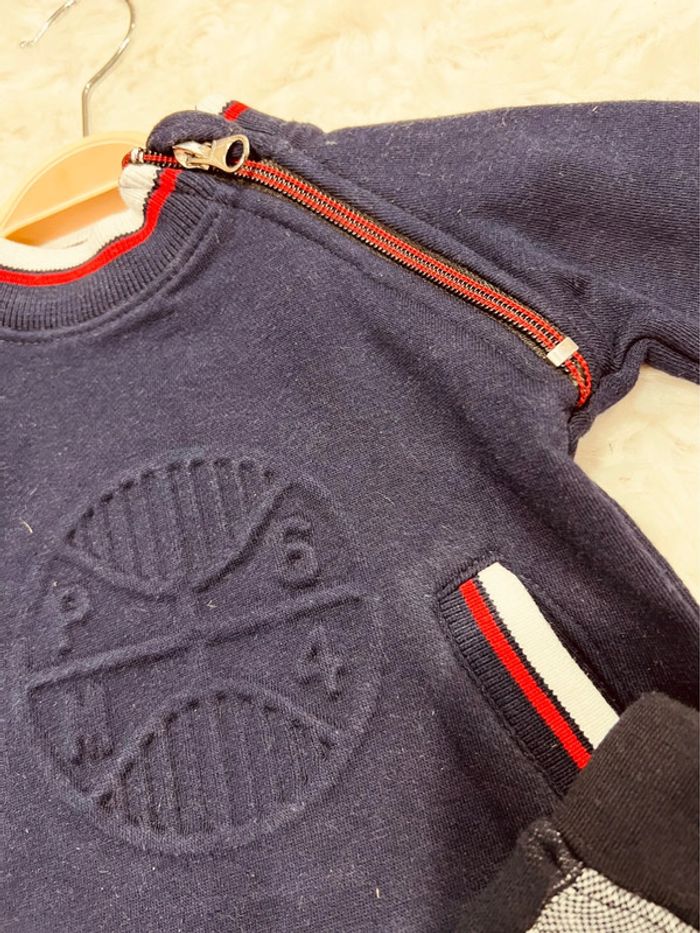 Taille 3 mois ensemble 2 pièces garçon C&A bleu marine * jogging * 💙 - photo numéro 3