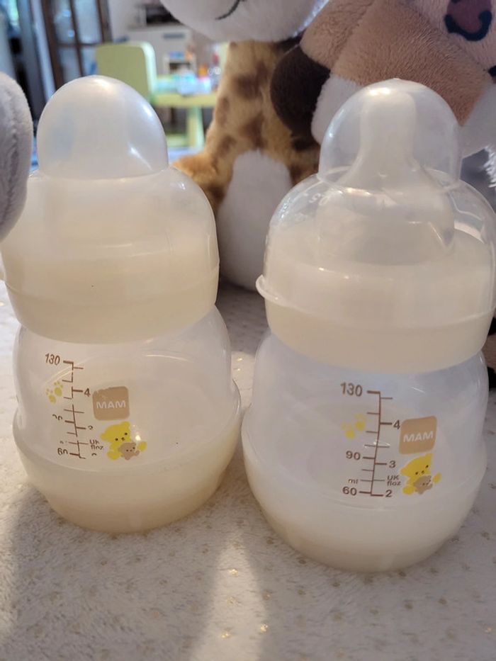 Lot de 2 biberons Easy Start anti-colique 130 ml Colors of Nature