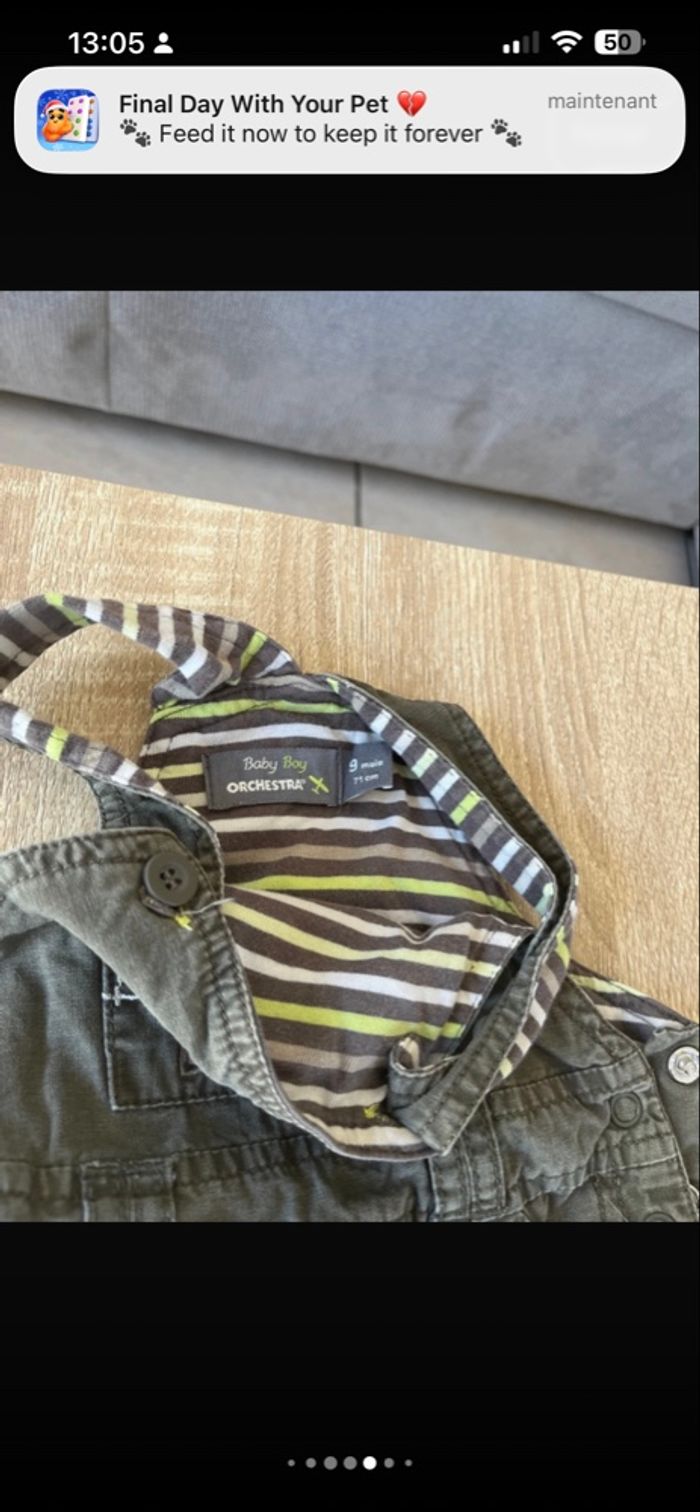 Lot 3 salopettes 9 mois garçon - photo numéro 6