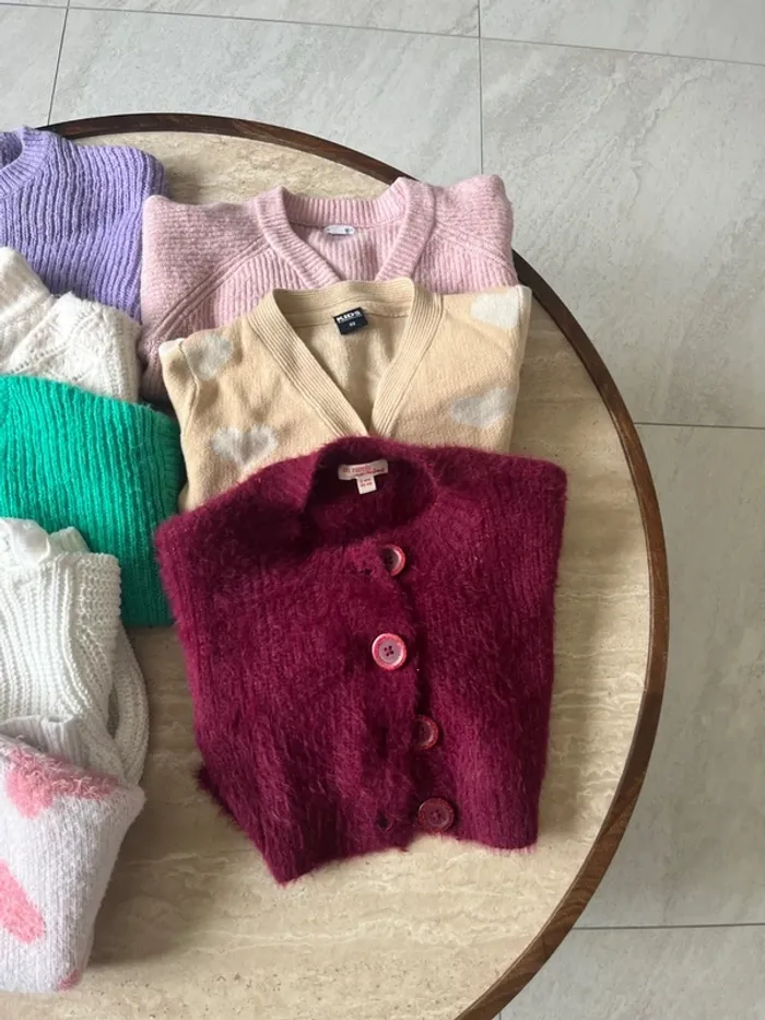 lot de pull bébé fille - photo numéro 3