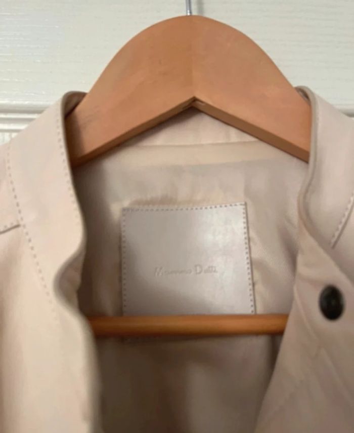 Petite veste beige simili Massimo duti taille s Couleur crème - photo numéro 2