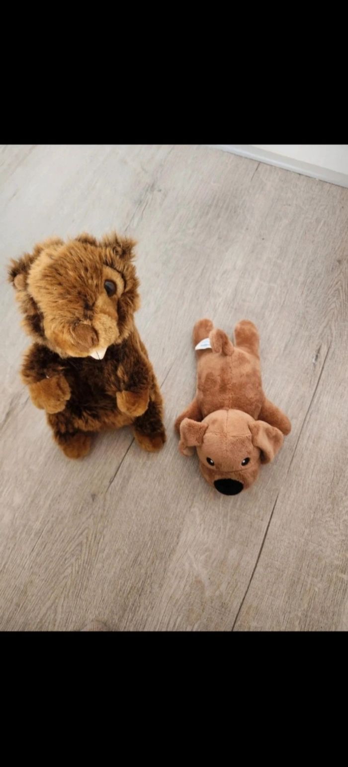 Lot de deux peluches