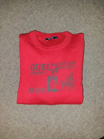 Pull rouge tintin 6 ans