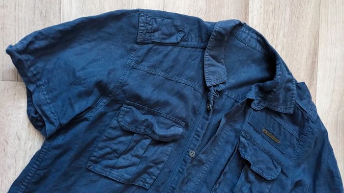 Chemise Casual Coton et Lin Marine Quicksilver M - photo numéro 5