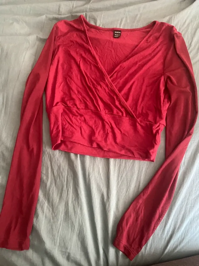 Crop top manches longues L
