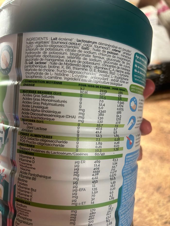 Lait premier âge LES PETITS CULLOTES - photo numéro 3