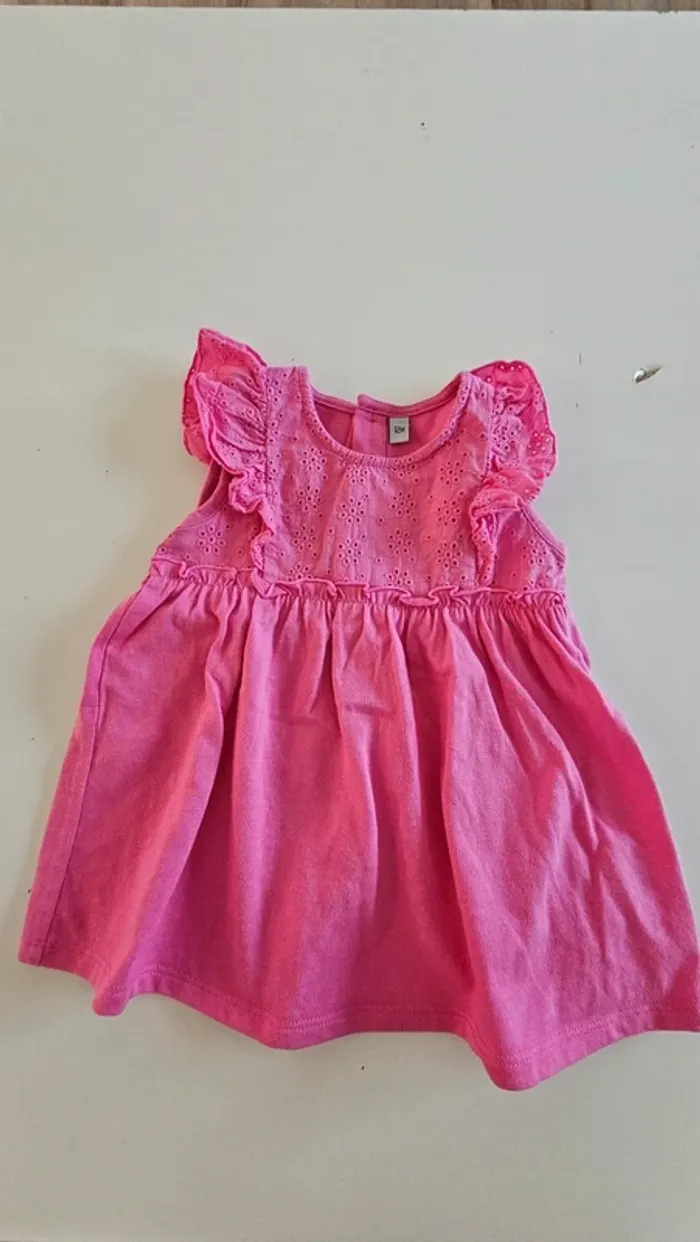 Robe rose 12 mois