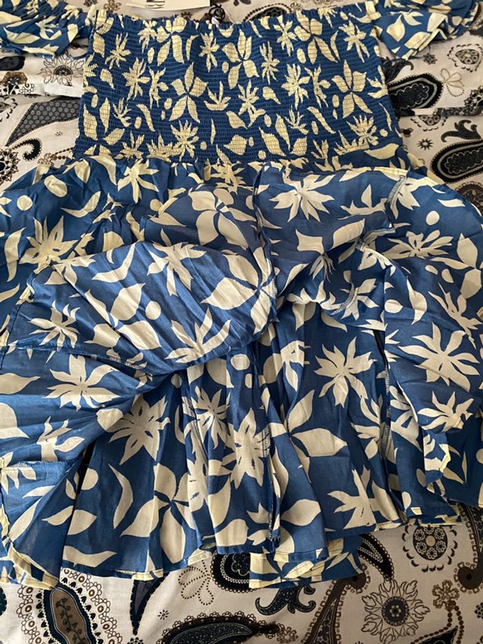 Superbe belle robe courte imprimé Zara neuve avec étiquette taille L - photo numéro 9