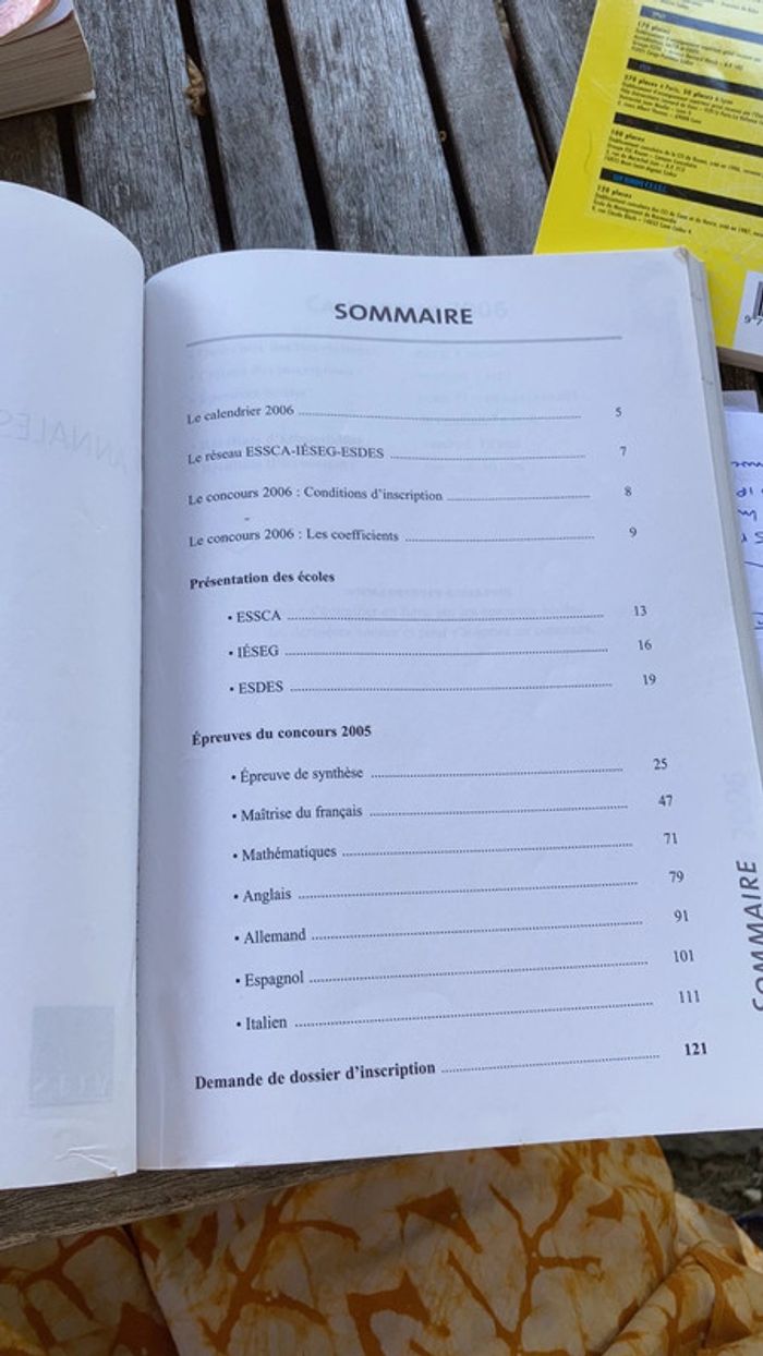 Annales du concours 2005 Accès Essca, Esdes, Ieseg - photo numéro 3