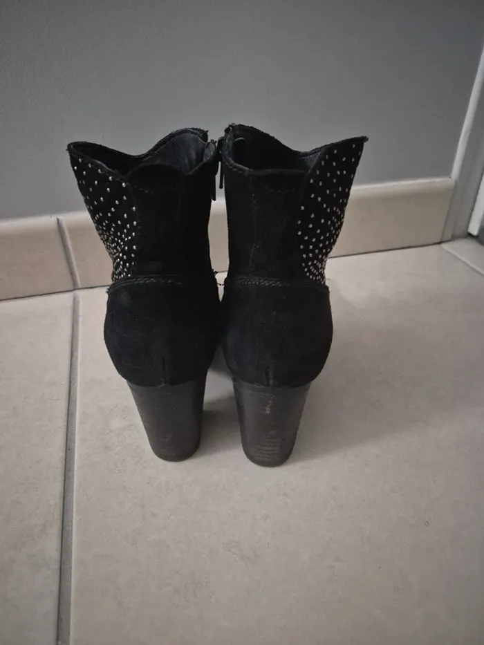 Bottines en daim texto - photo numéro 4