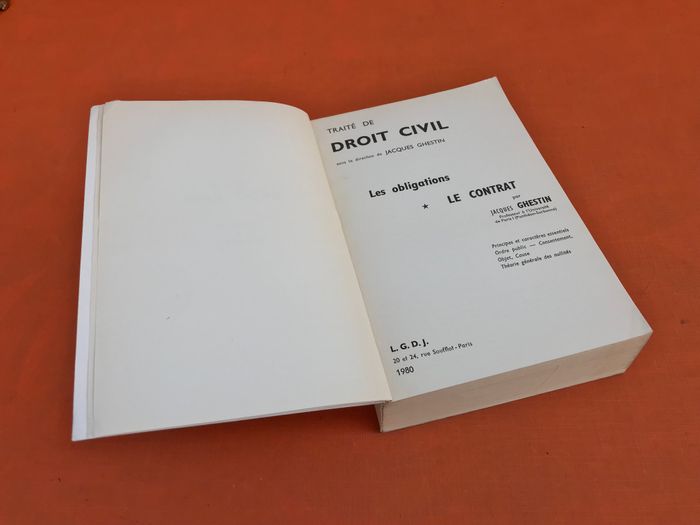 Jacques Ghestin Traité de droit civil (1980) Les Obligations Le contrat - photo numéro 3